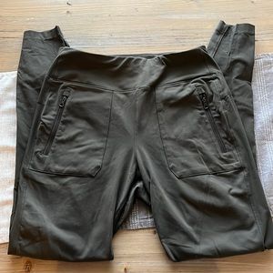 Olive green north face leggings